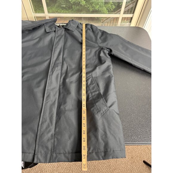 Kenneth Cole Reaction Men's Black Semi-Insulated Relaxed Trench Coat Size M - Picture 10 of 11